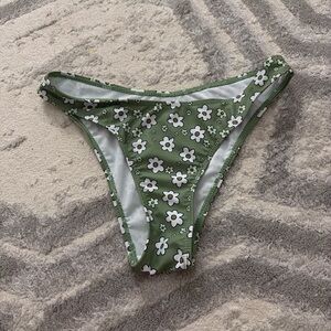 SHEIN Green Floral Bikini Bottom